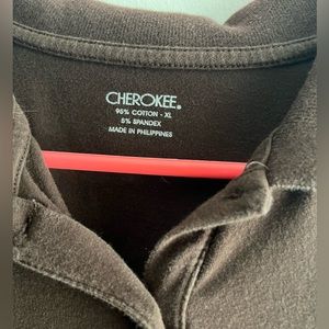 Cherokee Brown 3/4 Button up, XL (fits women’s small)